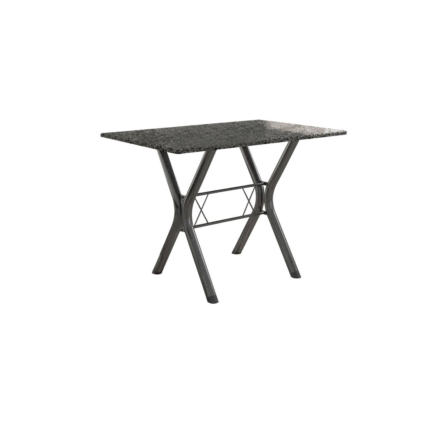 Conjunto Mesa Miami 150cm Granito 6 Cadeiras Santiago Assento Courino - 3