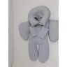 Almofada Protetor Redutor De Bebê Conforto emma baby redutor bebe conforto Cinza - 1