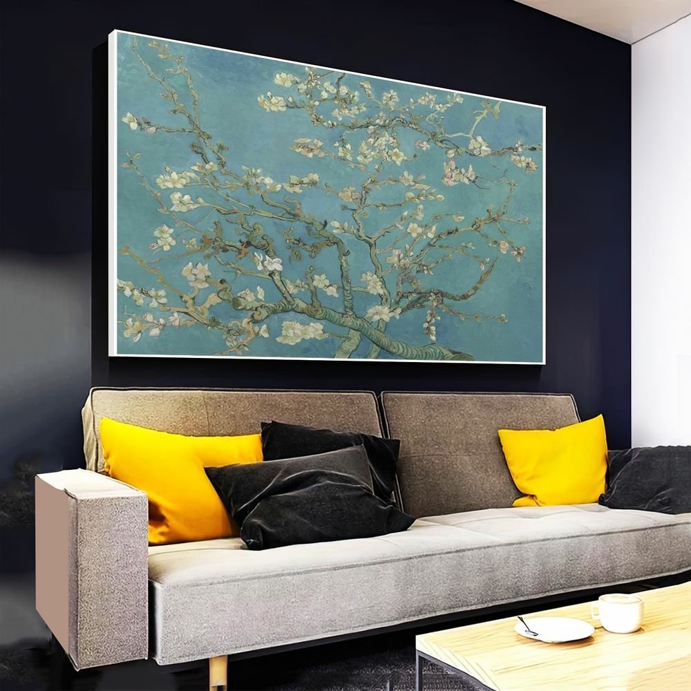Quadro Decorativo Van Gogh Flor De Amendoeira:60x40 cm/BORDA INFINITA - 9