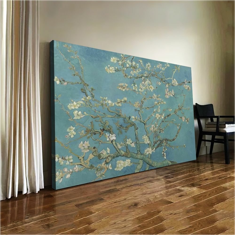 Quadro Decorativo Van Gogh Flor De Amendoeira:60x40 cm/BORDA INFINITA - 3