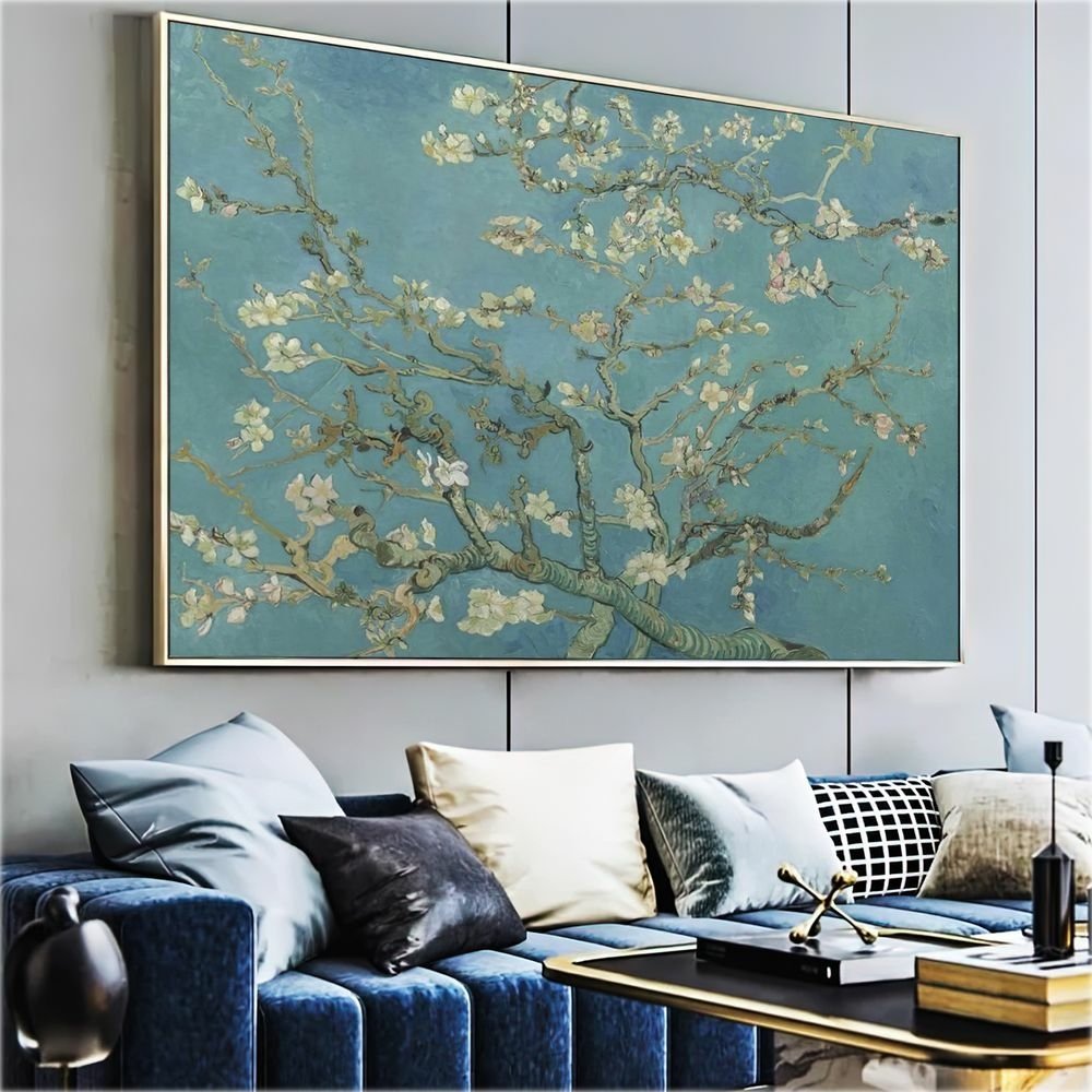 Quadro Decorativo Van Gogh Flor De Amendoeira:60x40 cm/BORDA INFINITA - 7