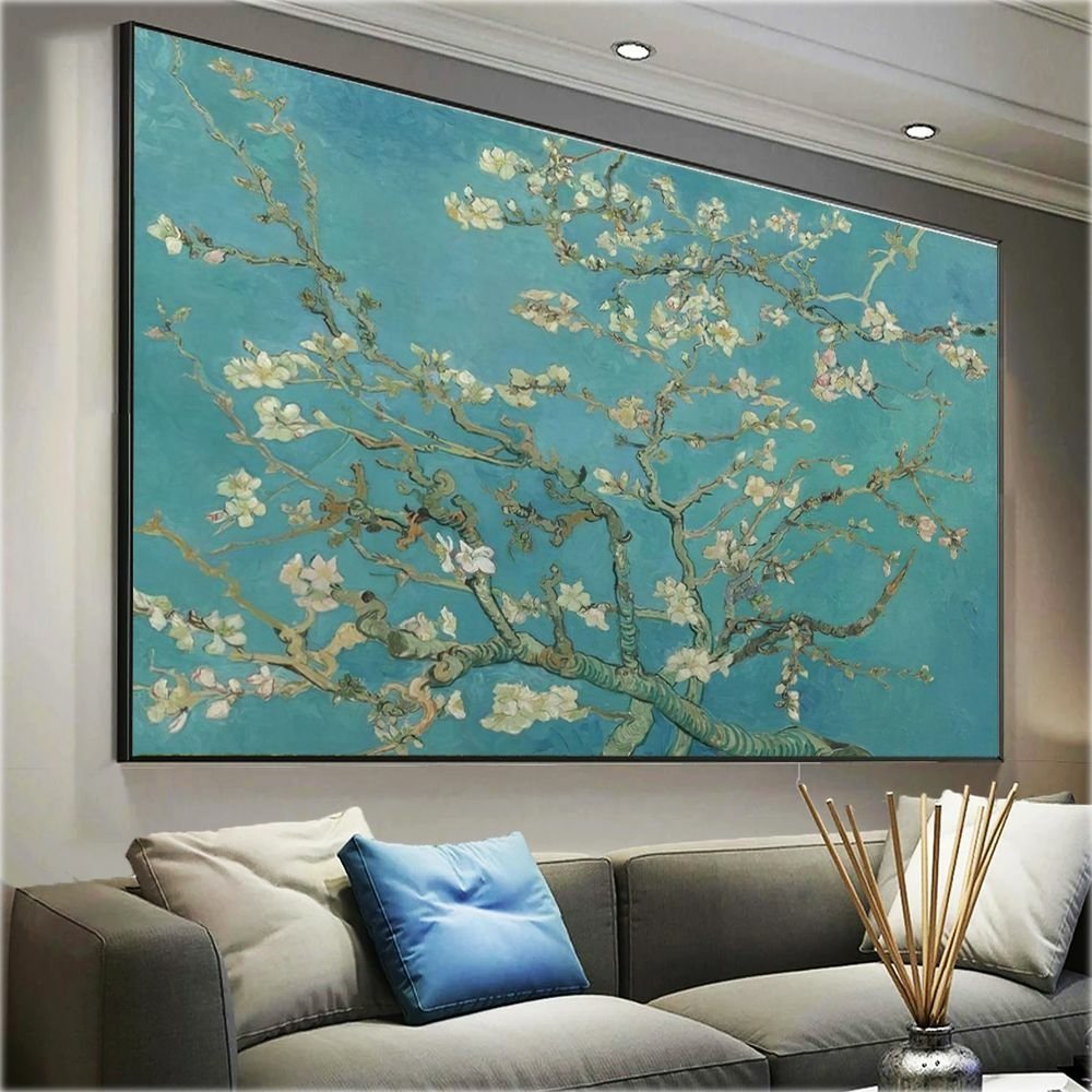 Quadro Decorativo Van Gogh Flor De Amendoeira:60x40 cm/BORDA INFINITA - 5