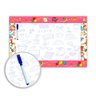 Lousa Quadro Branco em Pvc Infantil 62x40 Cm - Rosa - Ref 07 - 3