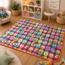 Ver imagem 3 de Tapete Termico Galinha Pintadinha Grande Tatame Infantil Emborrachado Dupla Face 180x120cm Educativo