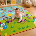 Ver imagem 2 de Tapete Termico Galinha Pintadinha Grande Tatame Infantil Emborrachado Dupla Face 180x120cm Educativo