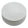 Cake Board Para Confeitaria em Mdf 1 Face Branco Ø 25 E 30 Cm Com 40 Atacado - 3