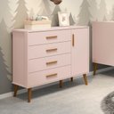 Ver imagem 1 de Cômoda Sapateira Infantil 4 Gavetas 1 Porta Isis