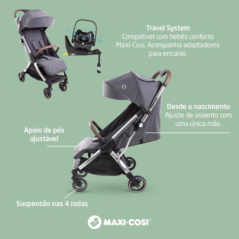 Carrinho de Bebê Eva Luxe Maxi-Cosi Twilic Grey - 15