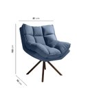 Ver imagem 3 de Poltrona Zara Giratória Yescasa