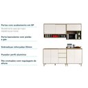 Ver imagem 2 de Armário e Bancada Gourmet S/ Tampo De 120 Mel Vanill