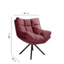 Ver imagem 3 de Poltrona Zara Giratória Yescasa