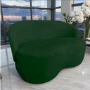 Ver mais imagens de Namoradeira Decorativa Beatriz Orgânica Suede Verde