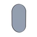Ver imagem 3 de Espelho Parede Oval Moldura Couro para Sala Quarto Banheiro