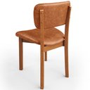 Ver imagem 7 de Kit 06 Cadeiras para Sala de Jantar Cozinha Living Estofada Dara L02 Couríssimo Camel - Lyam Decor