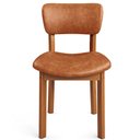 Ver imagem 6 de Kit 06 Cadeiras para Sala de Jantar Cozinha Living Estofada Dara L02 Couríssimo Camel - Lyam Decor