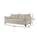 Ver imagem 3 de Sofá 3 Lugares Living Linho M-97 Martins Creme