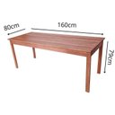 Ver imagem 4 de Conjunto Mesa 160cm 2 Bancos em Madeira Maciça Ultron Marrom