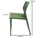 Ver imagem 2 de Cadeira para Jardim 79,8CMX47CM Serelepe Verde/Alecrim
