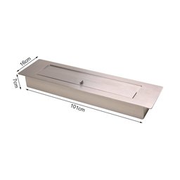 Lareira Ecológica de Embutir Queimador a Álcool com Tampa 101cm - 6 Lareira Ecológica de Embutir Queimador a Álcool com Tampa 101cm - 6