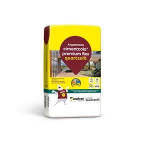 Argamassa Cimentcola Premium Flex Cinza 20kg (porc. e Piso/piso Externo) - Quartzolit