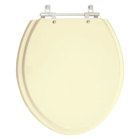 Assento Sanitário Laqueado Oval para vaso Incepa cor Bone ( Bege )