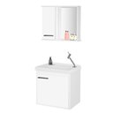 Ver imagem 2 de Conjunto Gabinete + Armário para Banheiro Arts 45 Cm Branco