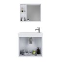 Ver imagem 5 de Conjunto Gabinete + Armário para Banheiro Arts 45 Cm Branco