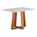 Ver imagem 2 de Mesa de Jantar 4 Lugares Multimóveis Cr50240 Cinamomo/off White