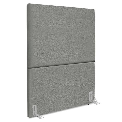 Cabeceira Solteiro 90 Cm com Frame Luna Linho Cinza Escuro Artte