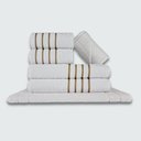 Ver imagem 2 de Jogo de Toalhas 24 P?s Cole??o Montreal 100% Algod?o Cz+br+az+mr