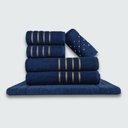 Ver imagem 5 de Jogo de Toalhas 24 P?s Cole??o Montreal 100% Algod?o Cz+br+az+mr