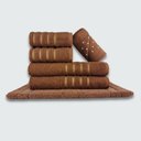 Ver imagem 4 de Jogo de Toalhas 24 P?s Cole??o Montreal 100% Algod?o Cz+br+az+mr