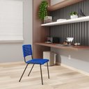 Ver imagem 4 de Kit 10 Cadeiras Escritório Fixa Hotel Auditório Niala NR17