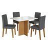 Conjunto Sala de Jantar 1 Mesa 4 Cadeiras Miami  - 2