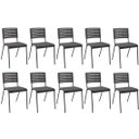 Ver imagem 1 de Kit 10 Cadeiras Escritório Fixa Hotel Auditório Niala NR17