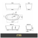 Ver imagem 5 de Banheira Freestanding Imersão Viena 170 Preto 1,7m Pex