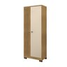 Guarda Roupa Solteiro 2 Portas Stella I01 Carvalho Off White Clique Chique - 1