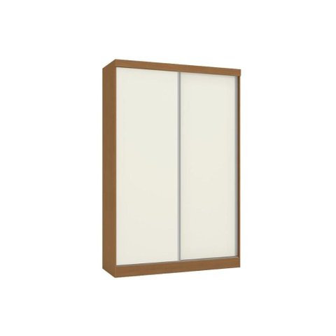Guarda Roupa Solteiro 2 Portas de Correr e 2 Gavetas N571 Flex Canela/canela ou Off White -
