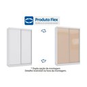 Ver imagem 4 de Guarda Roupa Solteiro 2 Portas de Correr e 2 Gavetas N571 Flex Canela/canela ou Off White -