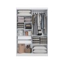 Ver imagem 7 de Guarda Roupa Solteiro 2 Portas de Correr e 2 Gavetas N571 Flex Canela/canela ou Off White -