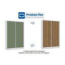 Ver imagem 3 de Guarda Roupa Solteiro 2 Portas de Correr e 2 Gavetas N571 Flex Canela/canela ou Off White -