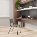 Ver imagem 3 de Kit 10 Cadeiras Escritório Fixa Hotel Auditório Niala NR17