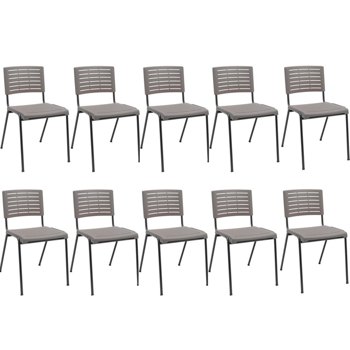 Kit 10 Cadeiras de Escritório Niala NR17  - 1