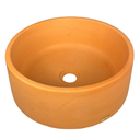 Ver imagem 4 de Cuba Terracota de Apoio Redonda Banheiro Lavabo Concreto 50x32 Artesanal