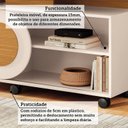 Ver imagem 6 de Rack para TV até 55 Polegadas 136cm 1 Porta de Correr e Rodízios Heitor Espresso Móveis