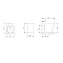 Ver imagem 5 de Kit Vaso Sanitário Rimless com Assento Pp Softclose Vip Celite