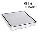 Ver imagem 2 de Ralo Oculto Invisivel Kit 6unid. 15x15 Inox Anti Odor Lavanderia Cozinha Banheiro Lavabo Limpeza Hig