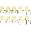 Ver imagem 1 de Kit 10 Cadeiras Escritório Fixa Hotel Auditório Niala NR17