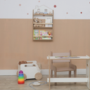 Ver imagem 2 de Baú Infantil Montessori Organizador de Brinquedos com Rodinhas Branco