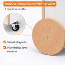 Ver imagem 5 de Baú Infantil Montessori Organizador de Brinquedos com Rodinhas Branco